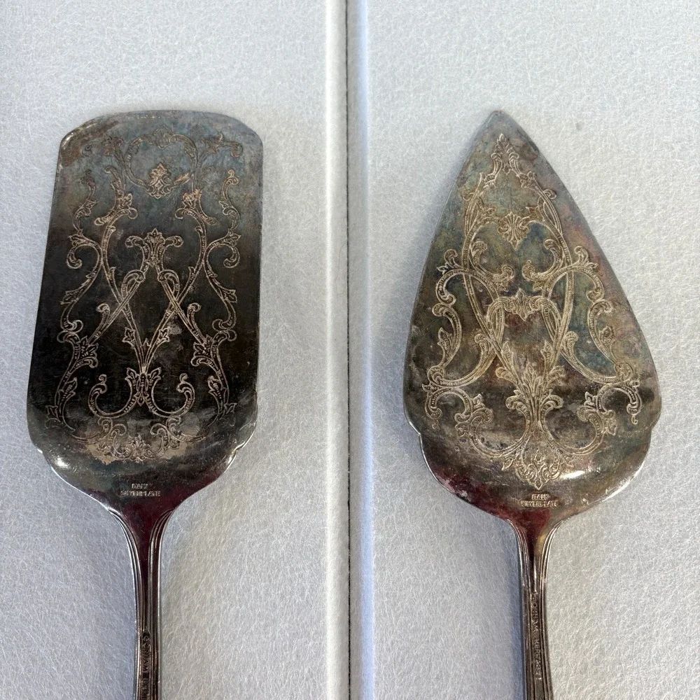 Vintage Gorham Heritage Silverplate Cake & Pie Servers Spatula 11.5